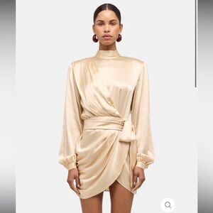 NWT Ronny Kobo Cream Wrap Dress